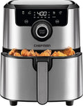 Air Fryer 4.5 Qt Dual Control Temperature Silver U56972