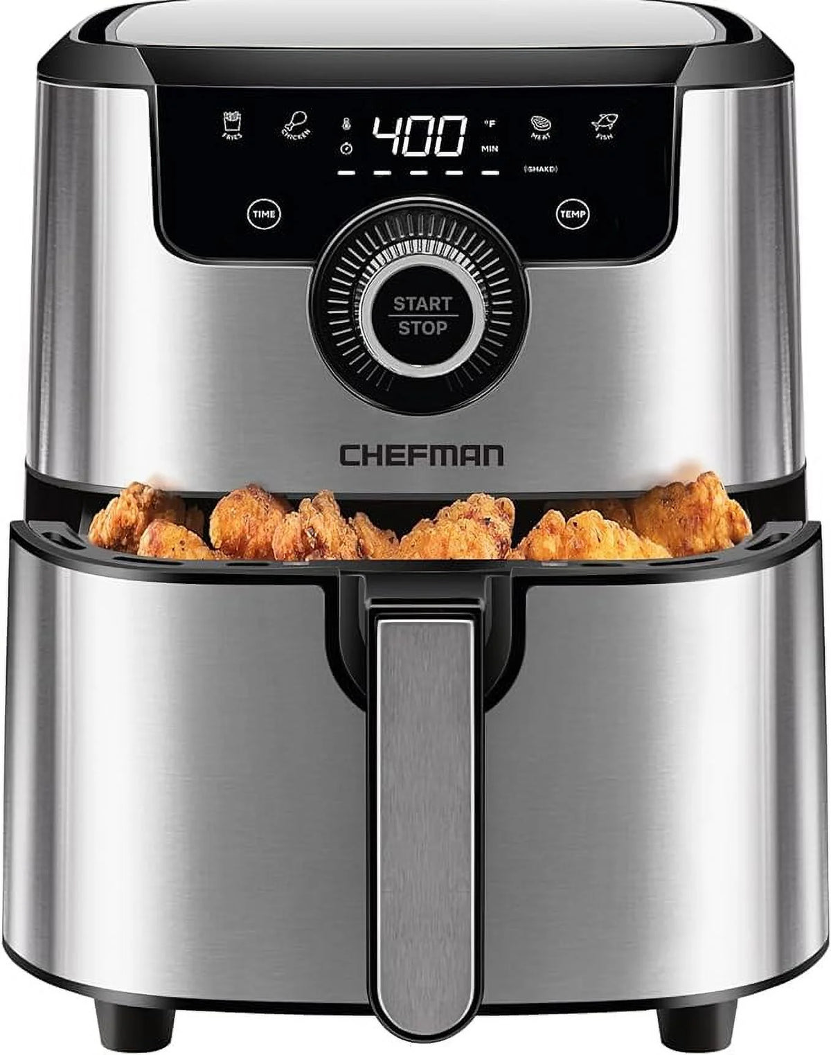 Air Fryer 4.5 Qt Dual Control Temperature Silver U56972