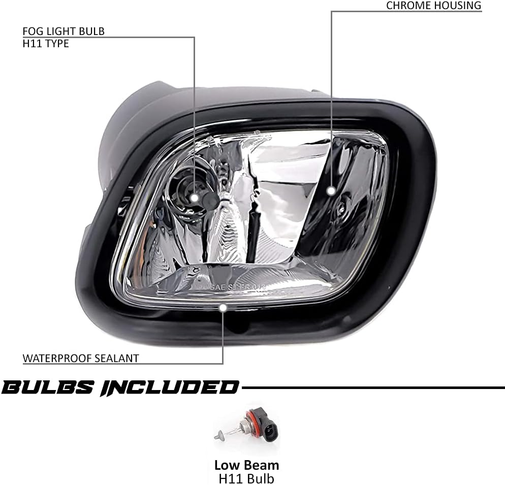 Replacement Fog Driving Lights Lamps Pair D137