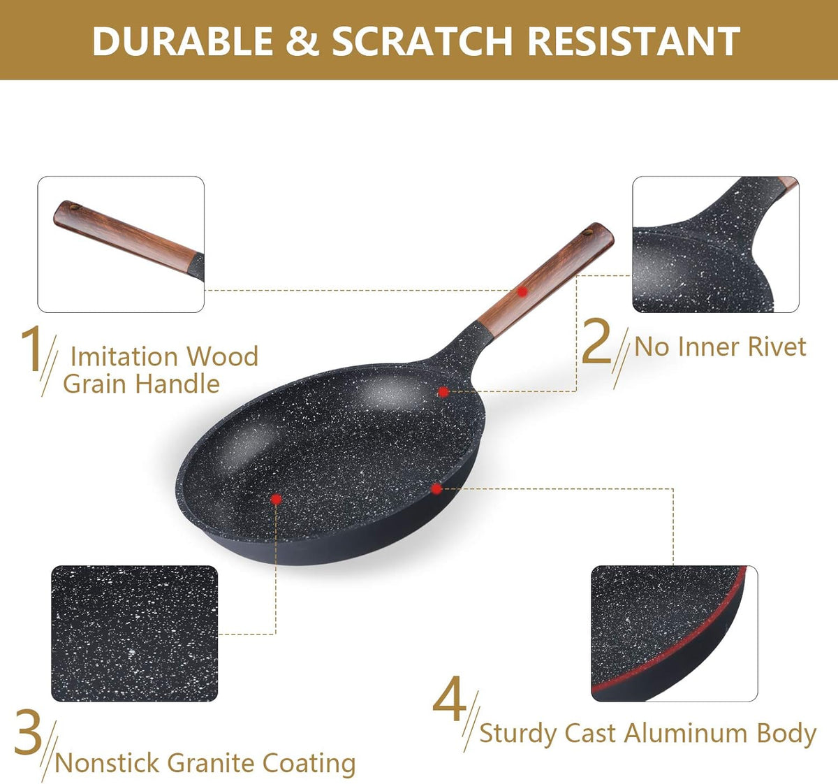 12 Piece Nonstick Die-cast Aluminum Cookware Set E31177