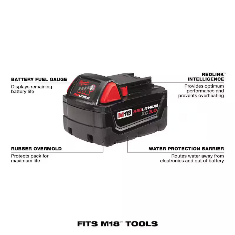 18-Volt Lithium-Ion Battery Pack 3.0Ah 2-Pack S118393