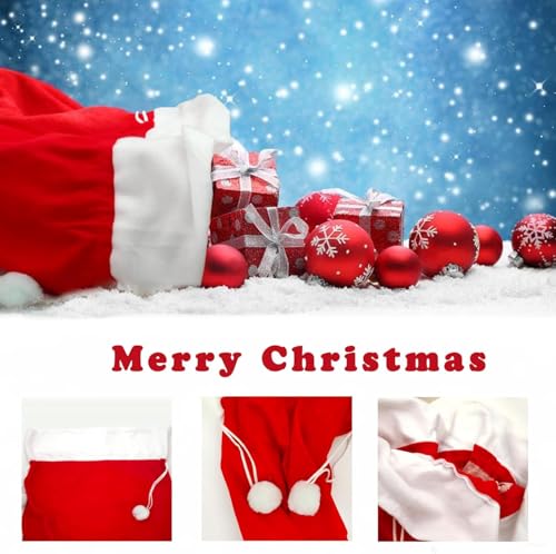 Jumbo Velvet Santa Gift Bags with Drawstring N446770