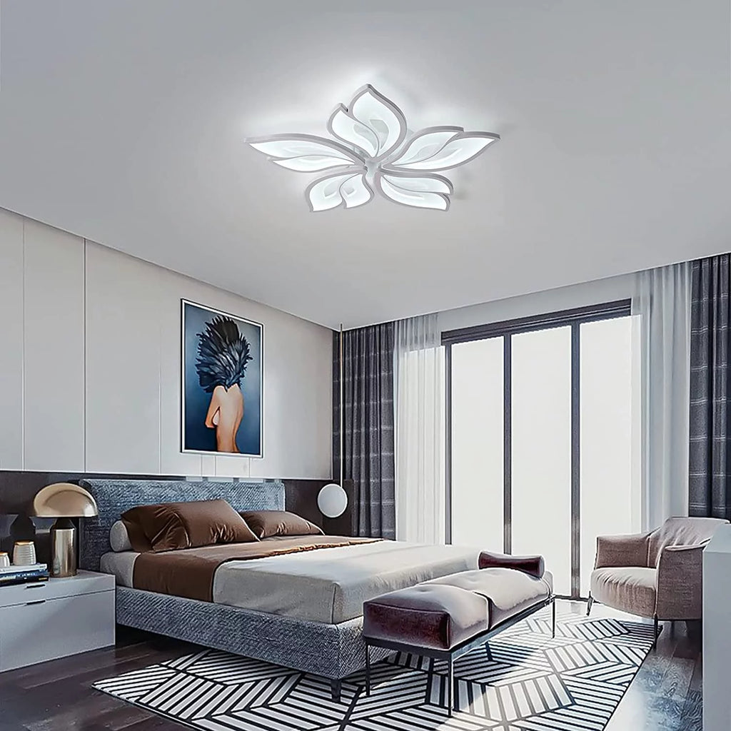 White Dimmable LED Flush Mount Ceiling Light X9801