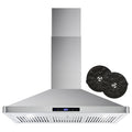 380 CFM Convertible Wall Mount Range Hood with Carbon Filter Kit H557382