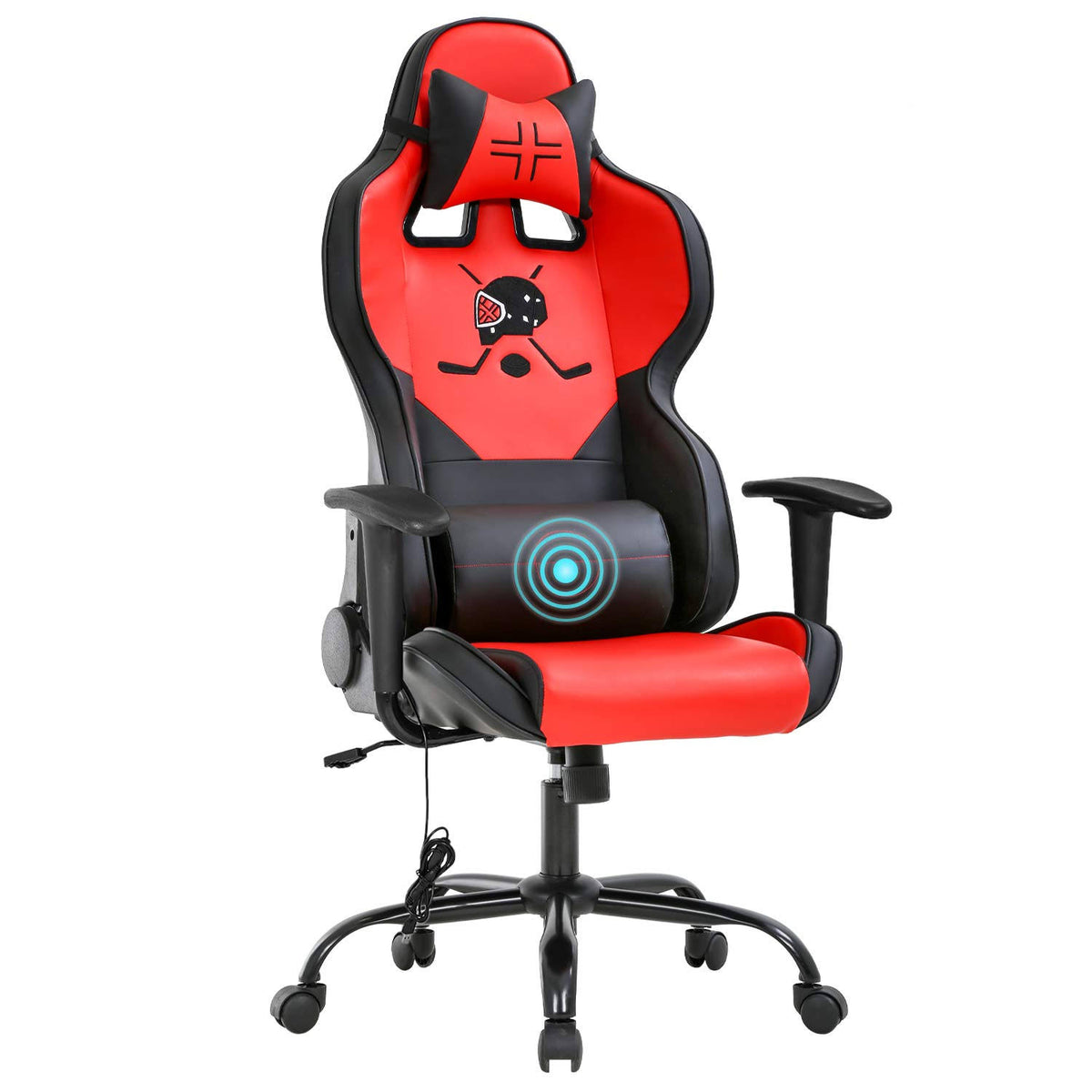 Gaming Chair Ergonomic Desk Chair with Lumbar Support Headrest Armrest Rolling Swivel O391