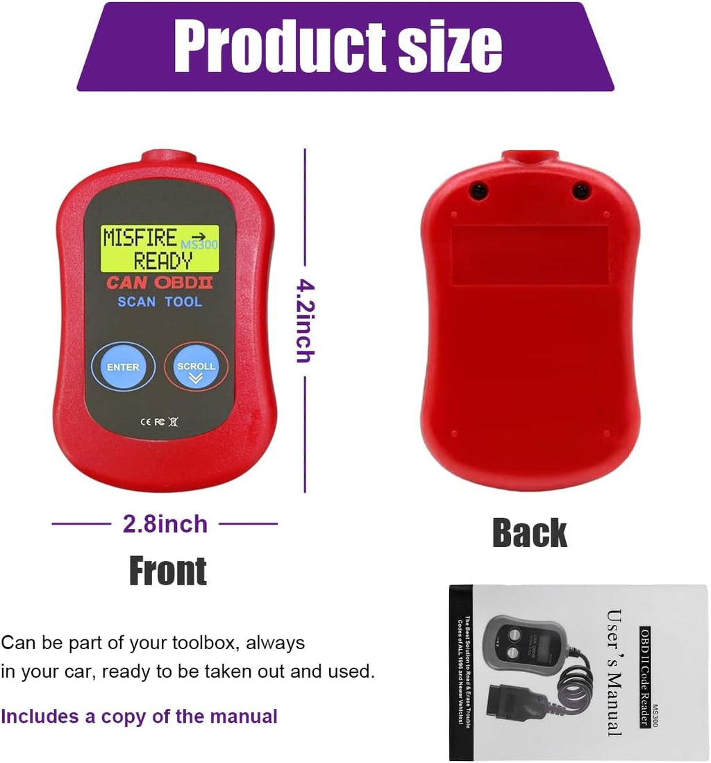 OBD2 Scanner Code Reader Diagnostic Scan Tool U36338