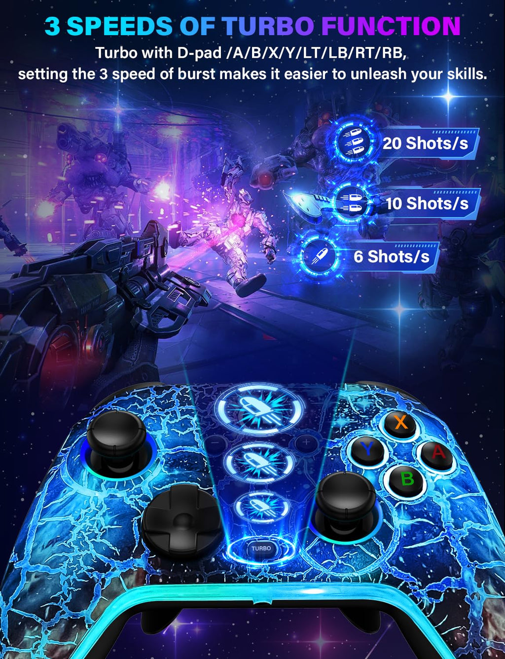 Wireless Switch Pro Controller with 1200mAh Rechargeable Battery S37527