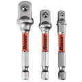 3-Piece Hex Shank Socket Driver Set A827