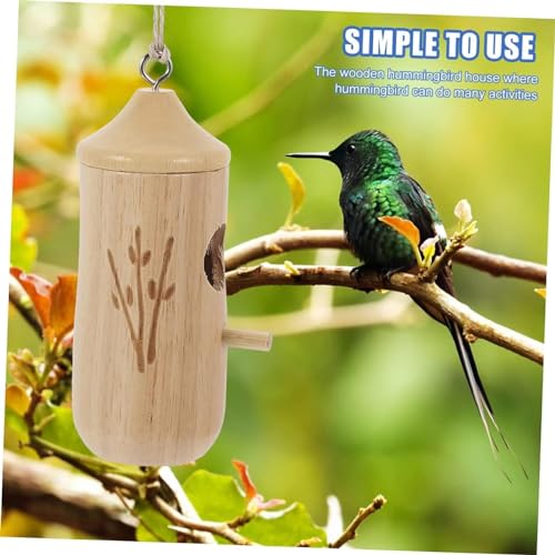 Wooden Hummingbird House G11986