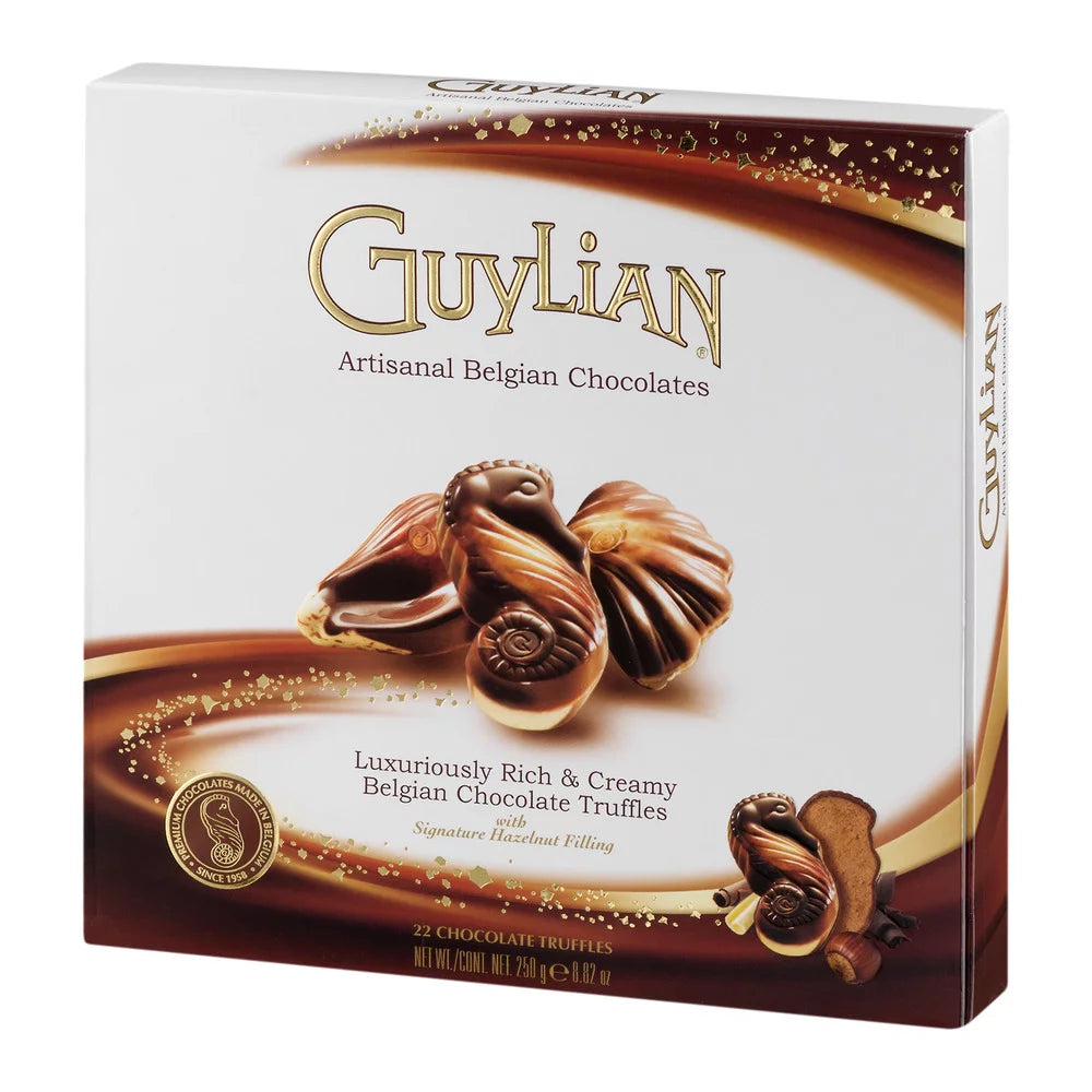 Belgian Seashell Truffles with Hazelnut Filling Chocolate, 8.8 Oz. H8025