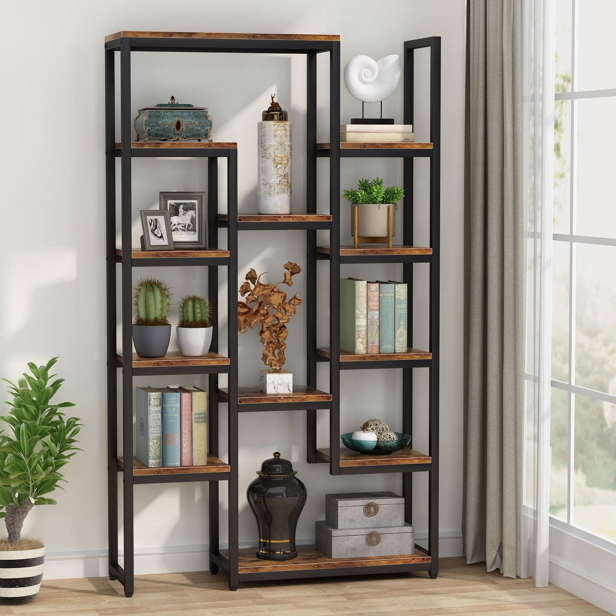 6-Tier 70.9 inch Tall Bookshelf C9975