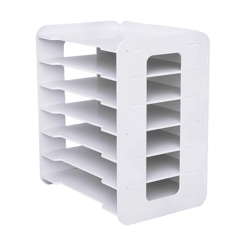 7 Tier Desktop Organizer File Shelf Document Storage Rack G524
