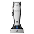 Silver Corded/Cordless Hair Trimmer with Adjustable Carbon Steel Blade L8262