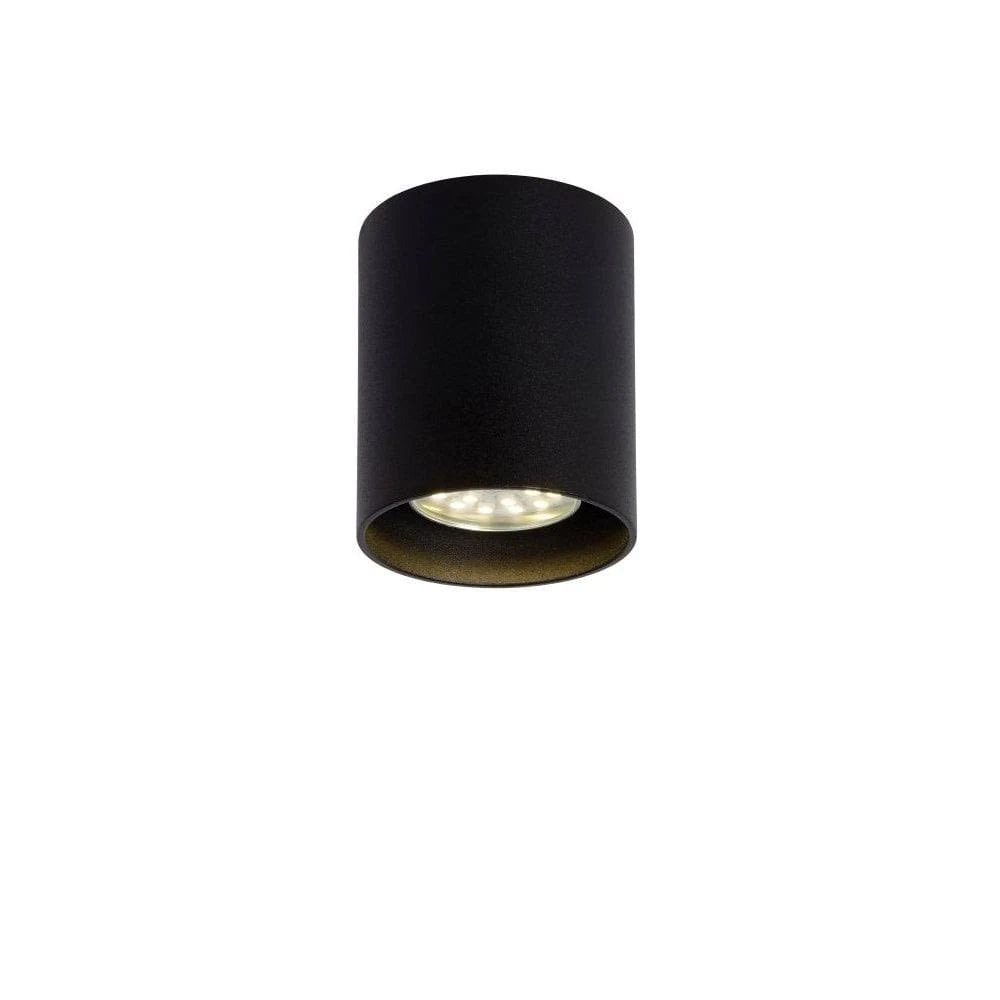 Black Aluminum Cylinder Ceiling Spot Light O93485