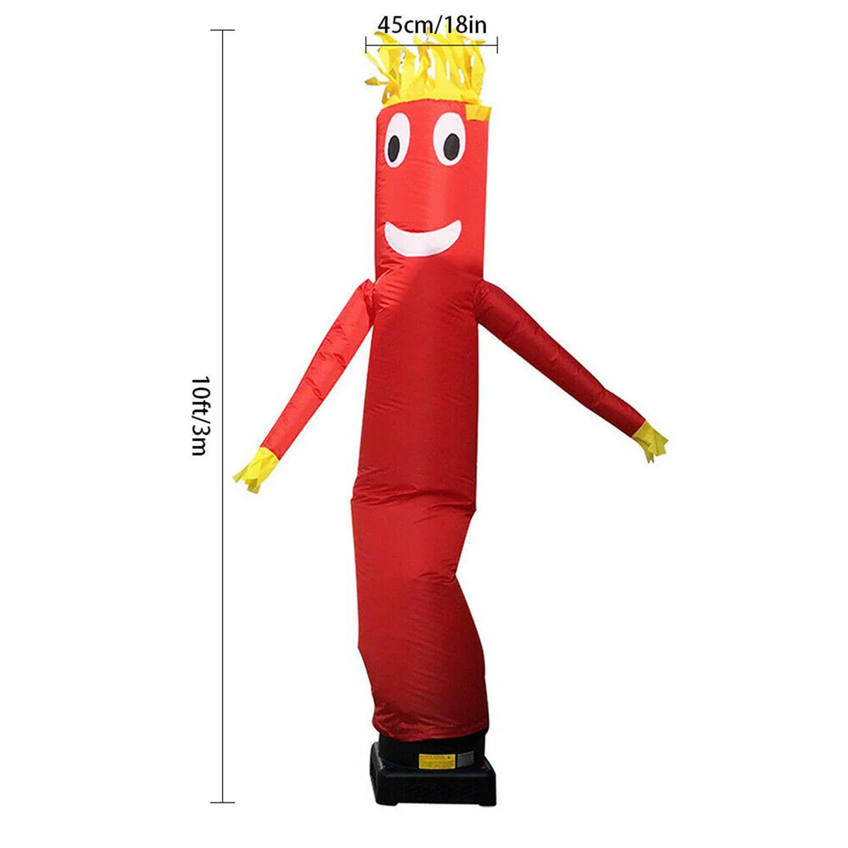 10ft Inflatable Tube Man Set Red Air Wavy Dancer Doll C70567