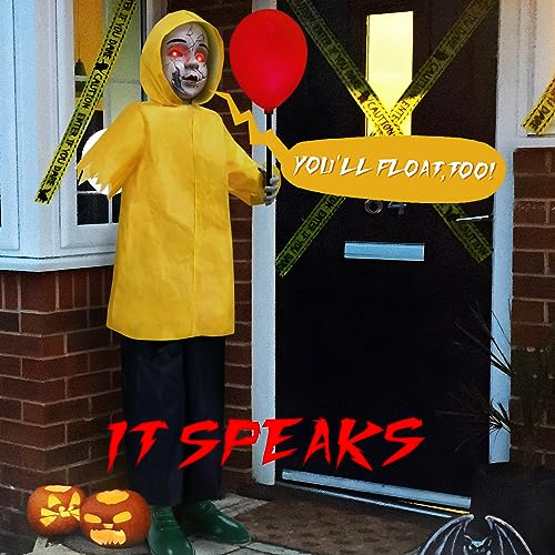 4 Ft Life Size Animatronics Prop with Glowing Balloon M6850