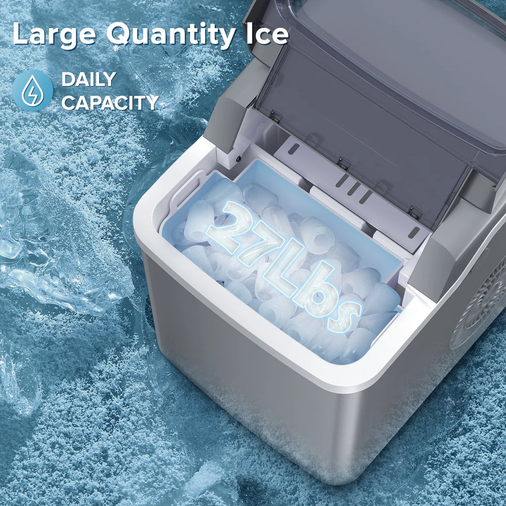Portable Countertop Ice Maker with Ice Scoop and Basket B5764