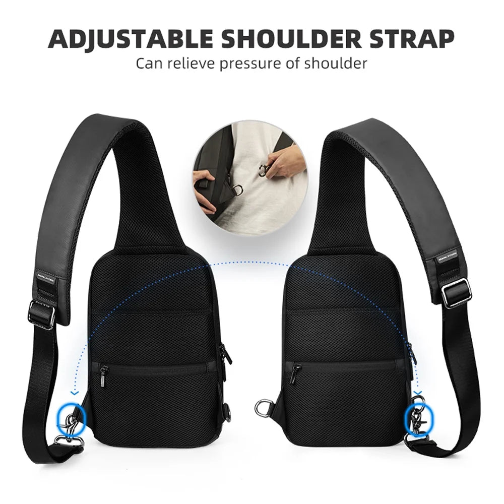 TSA Lock Crossbody Chest Shoulder Bag B897