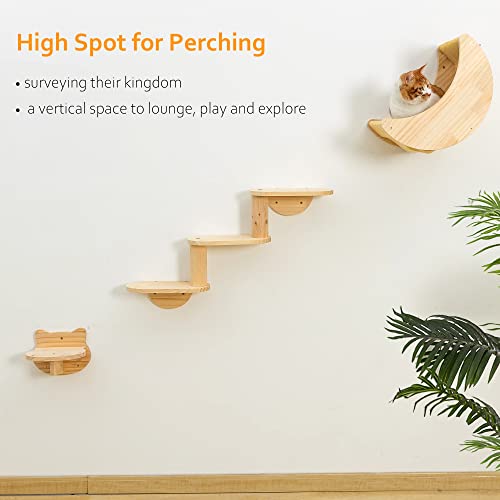 Solid Wood Cat Wall Shelves 3pcs/Set C868
