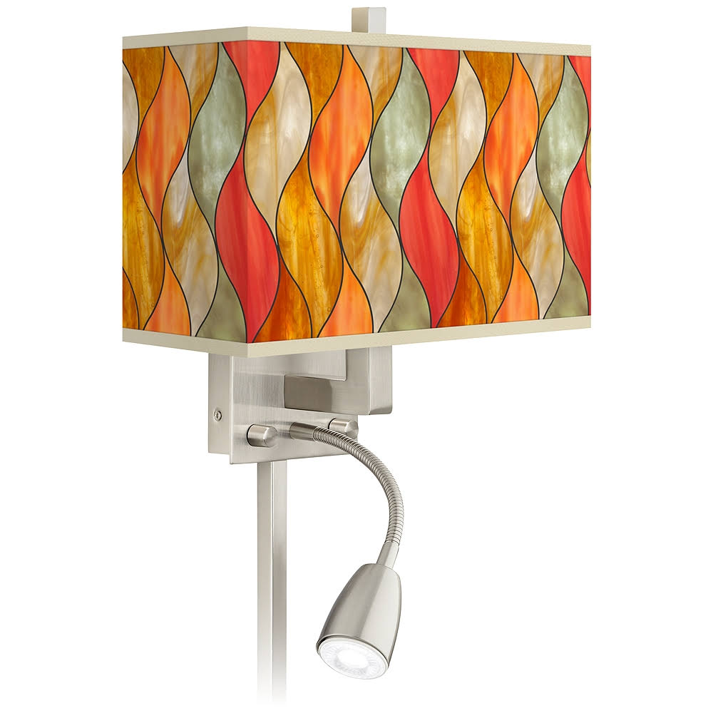 Plug-In LED Reading Light Sconce P24077