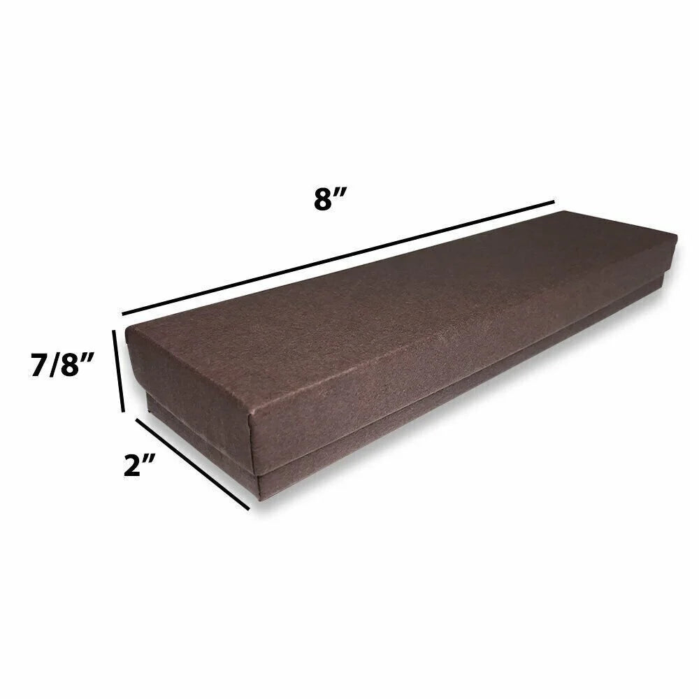 Chocolate-Brown Kraft Cotton Filled Boxes Z696427
