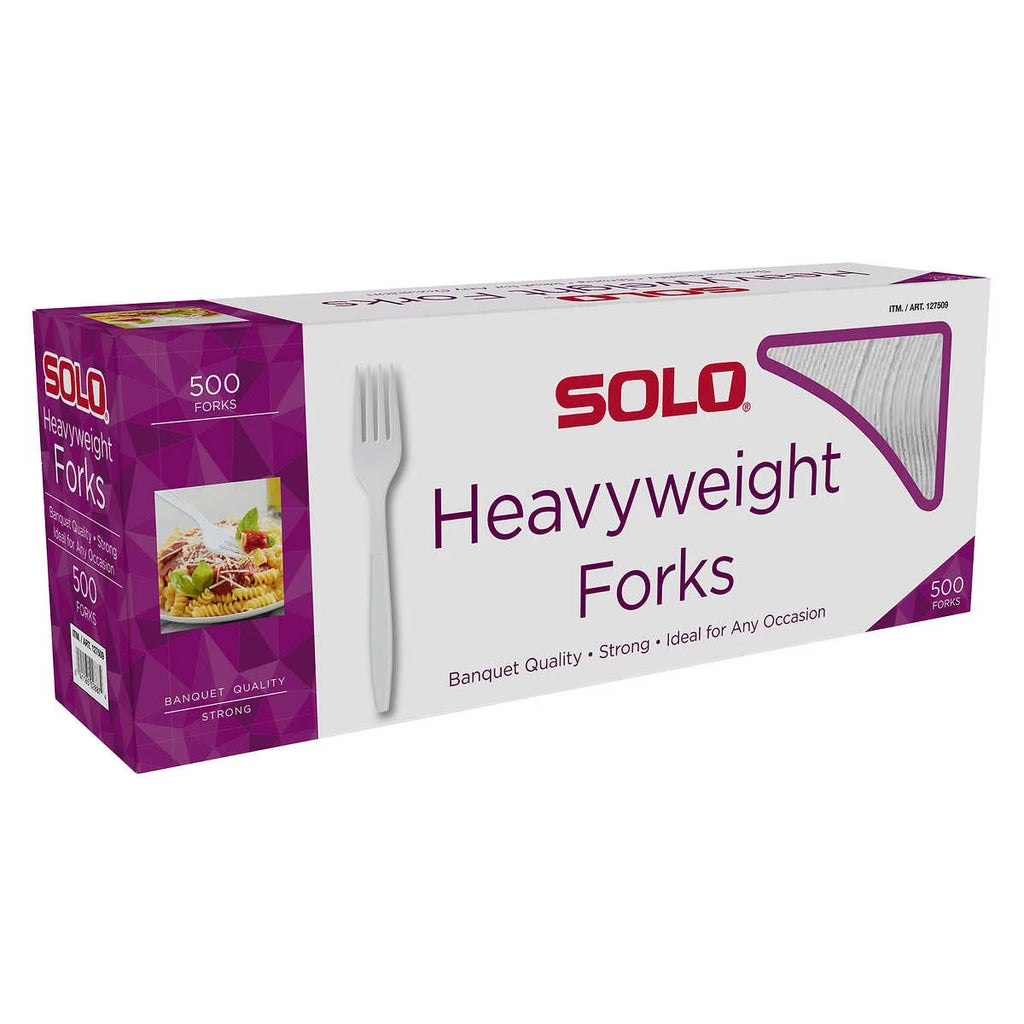 White Plastic Forks, 500 Ct C24257