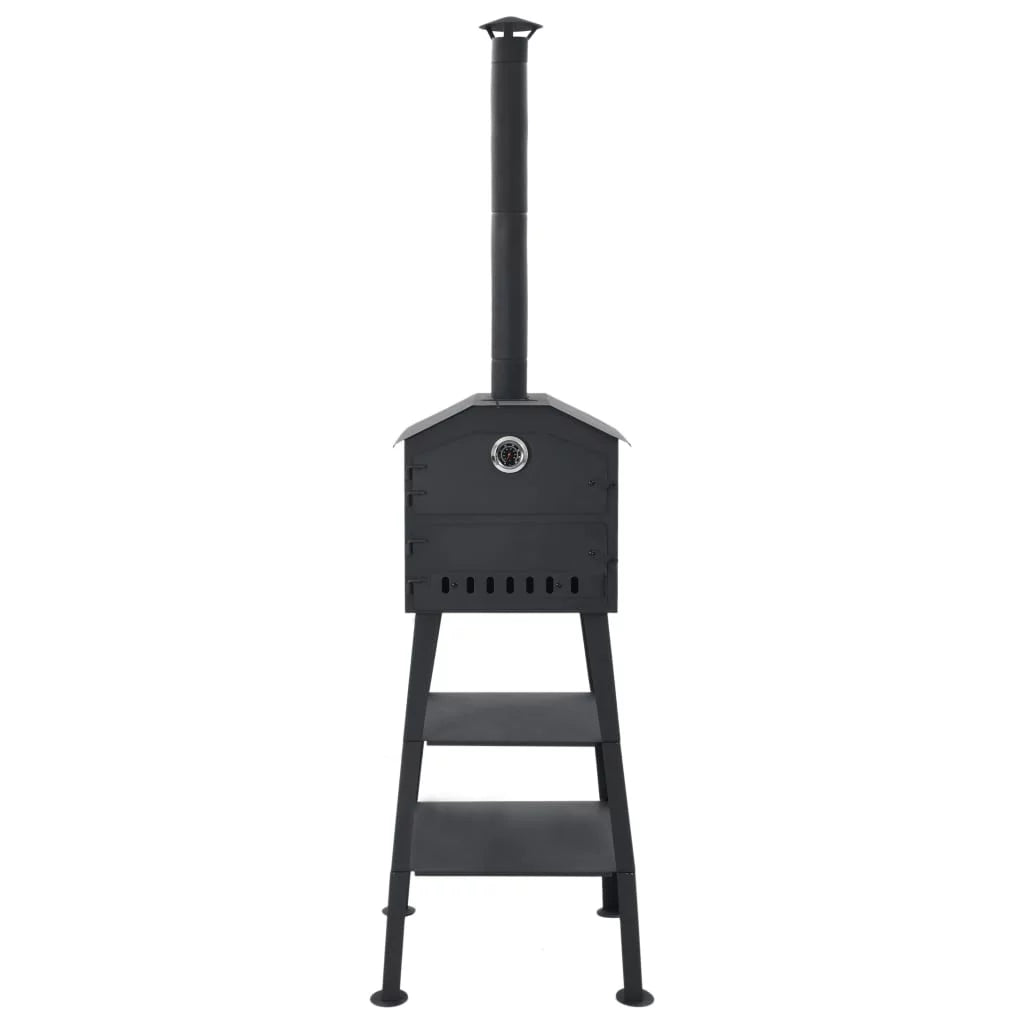 Charcoal Fired Outdoor Pizza Oven with 2 Fireclay Stones S5295
