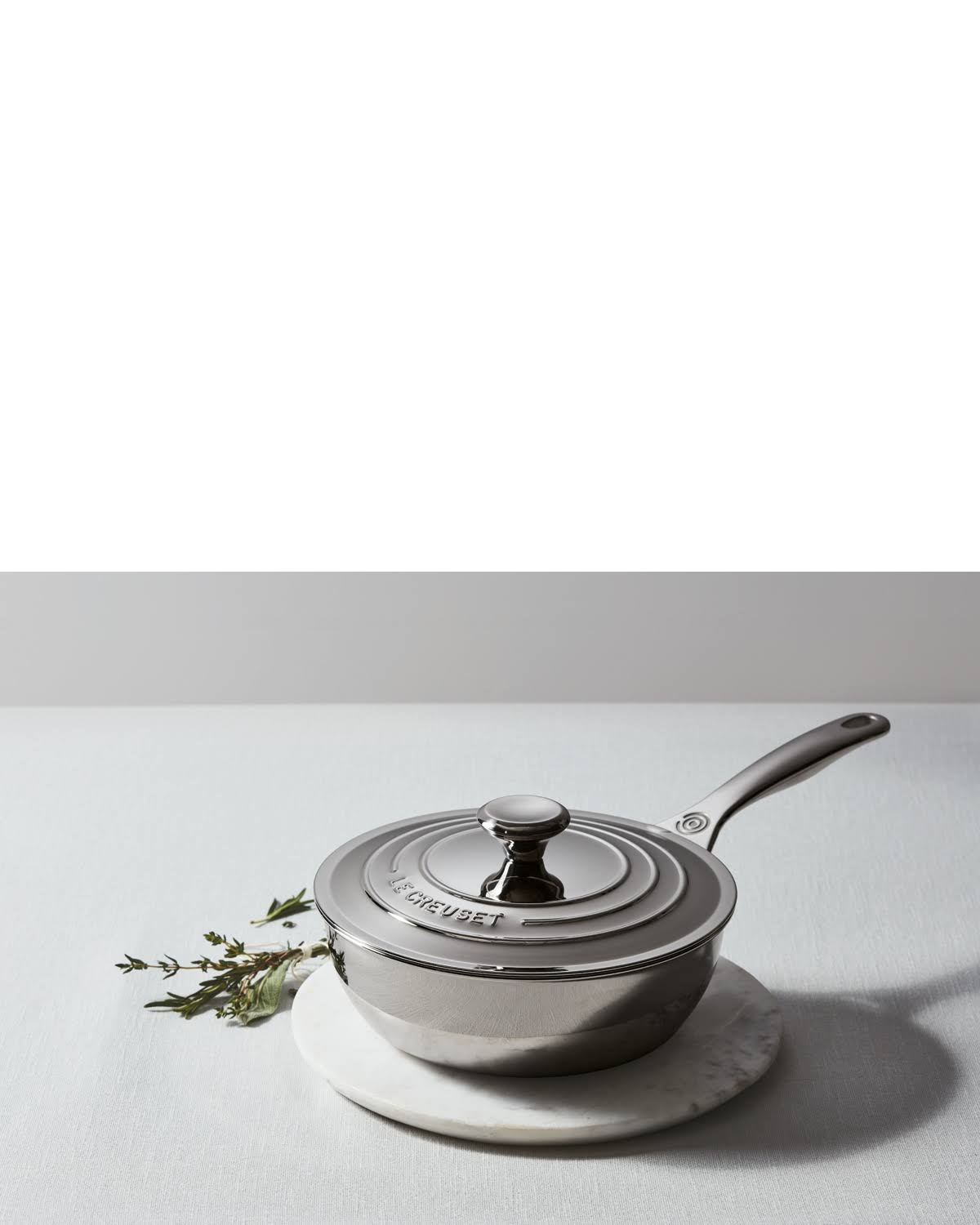 2 Quart Stainless Steel Saucier Pan with Lid C73018