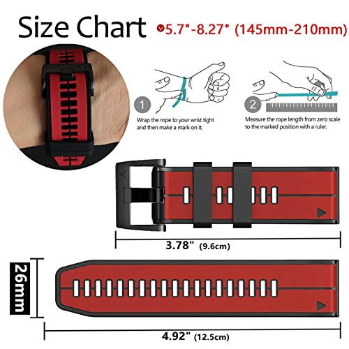 26mm Silicone Watch Bands X8915