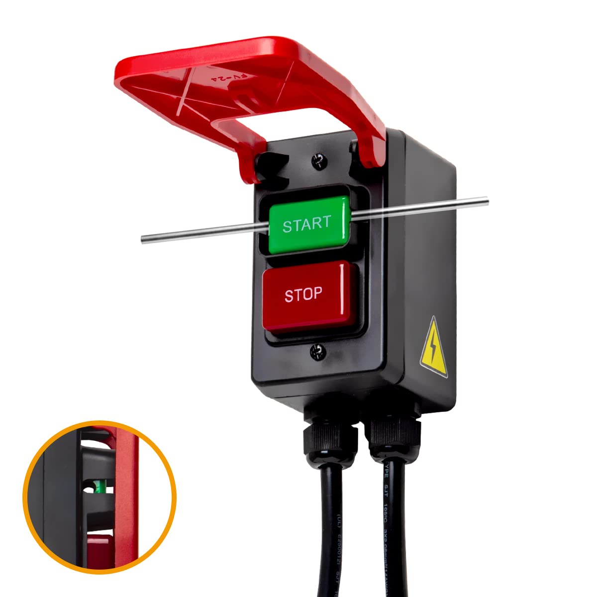 120V Safety Power Tool Paddle Switch with Heavy Duty Cords H864845