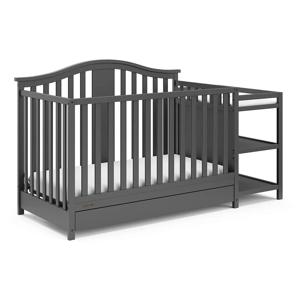 4-in-1 Convertible Crib and Changer with Drawer W110404