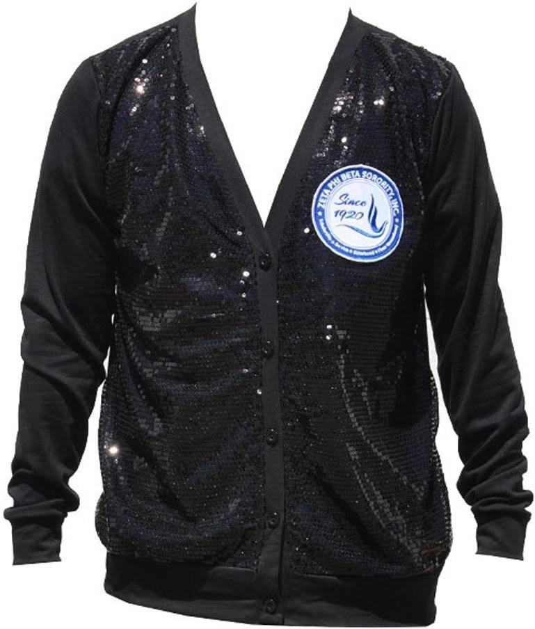 Black Sequins Cardigan N888223