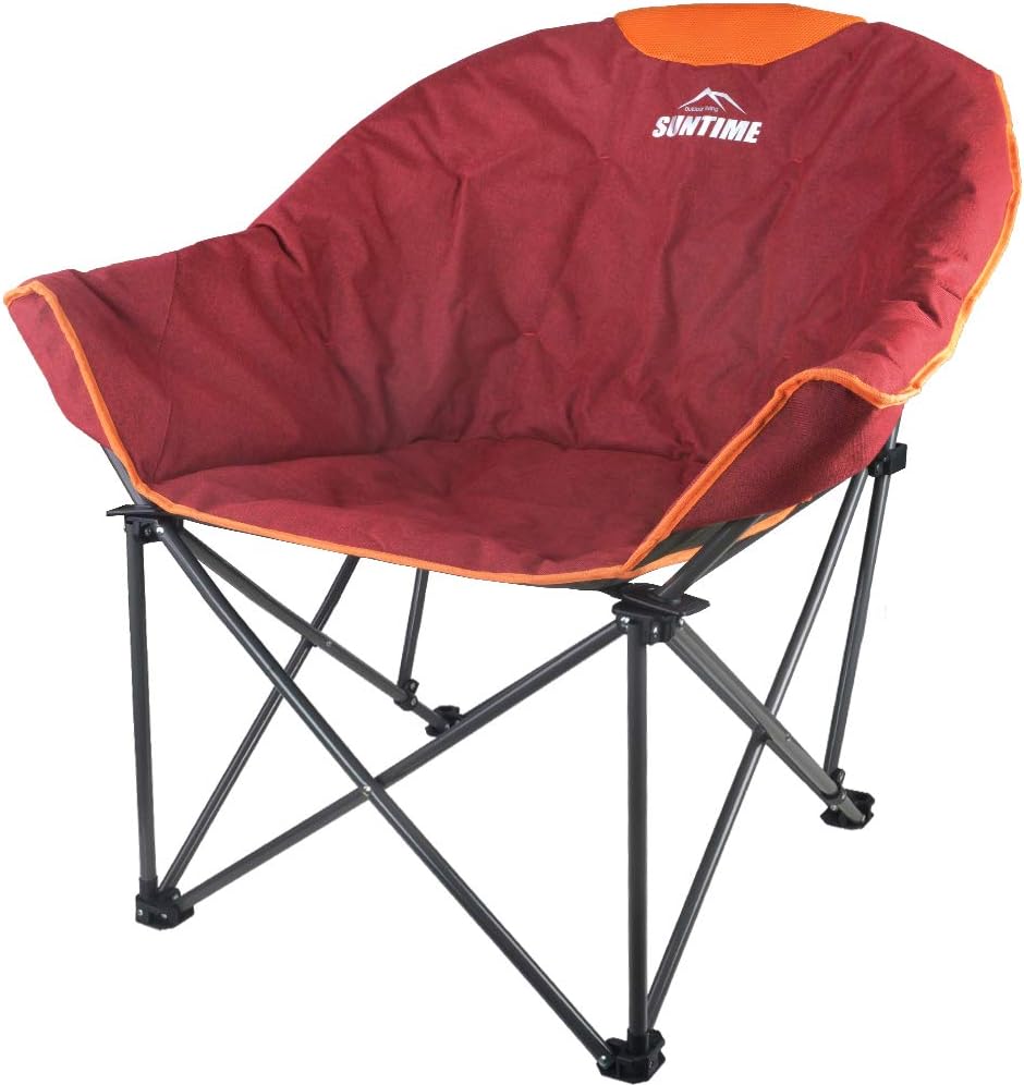 Oversize Padded Folding Chair with Carry Bag W641451