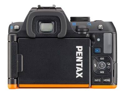 Black/Orange DSLR Camera with 18-50mm & 50-200mm Lenses S421