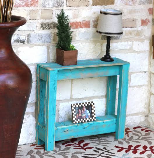Turquoise Side Accent Table A170808