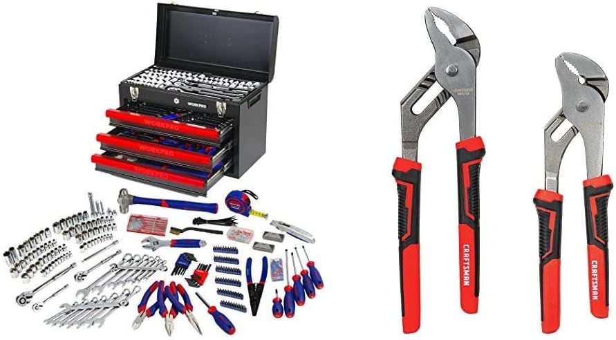 408-Piece Mechanics Tool Set with 3-Drawer Metal Box X801239
