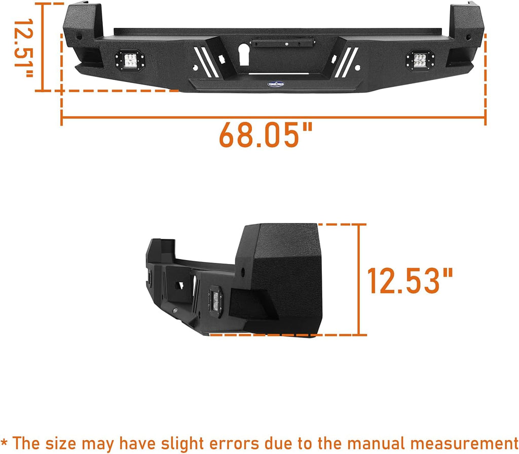 Tacoma Rear Step Bumper with 2 ×18W LED Floodlights O35936