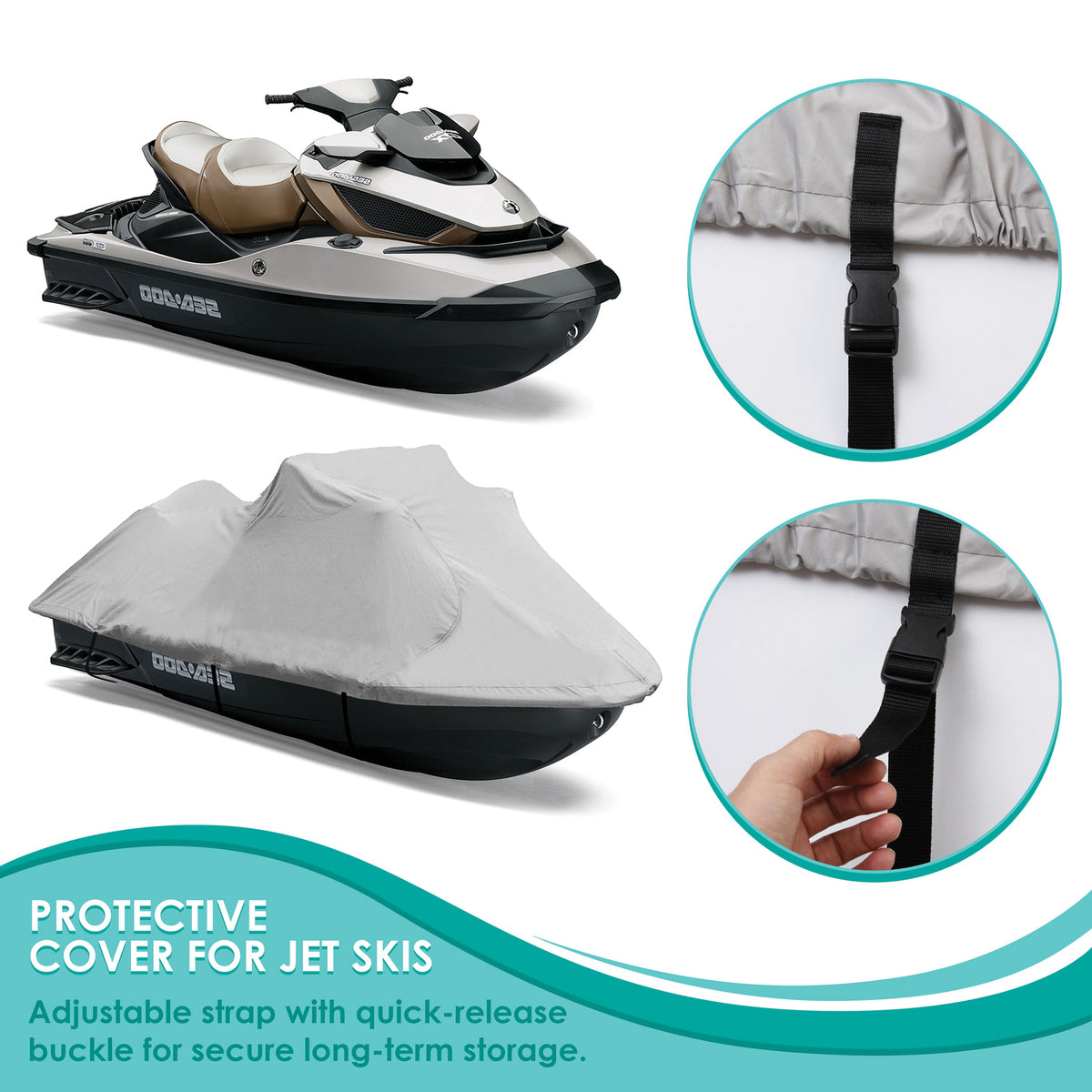 Universal 127 to 138 Inch Jetski Trailer Cover Y707702