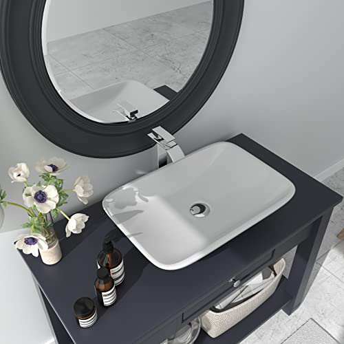 Waterfall Chrome Single Hole Bathroom Faucet with Pop up Drain I9684