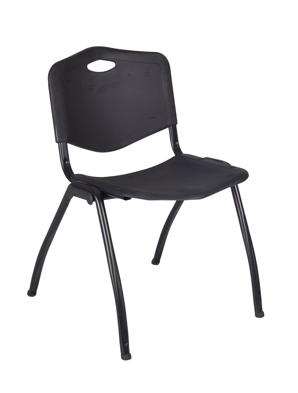 Round Breakroom Table & 4 Stack Chairs T515384
