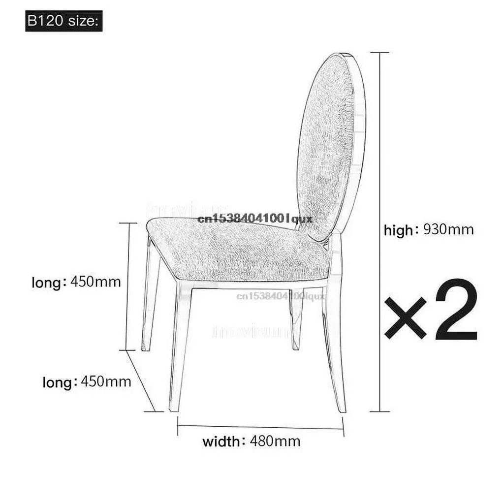 Marble Rectangular Dining Table with Chairs M41153