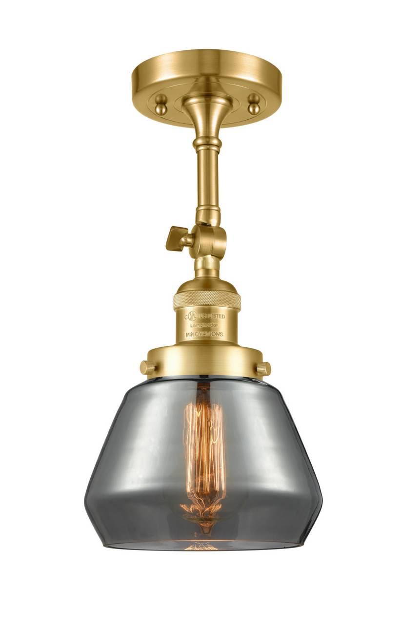 Satin Gold Semi-Flush Mount Light B685