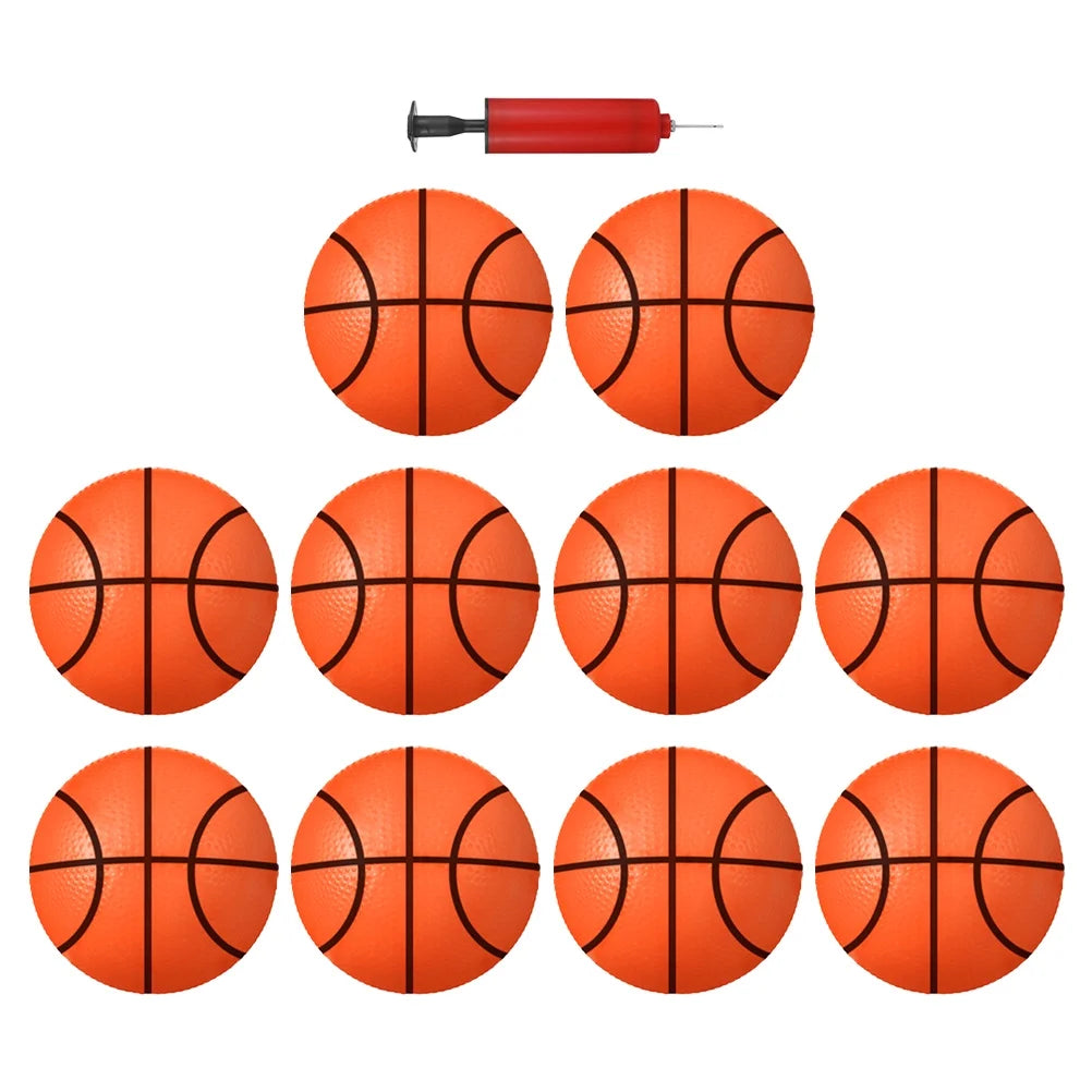 Mini Basketballs Inflatable Rubber Balls Set Q3632