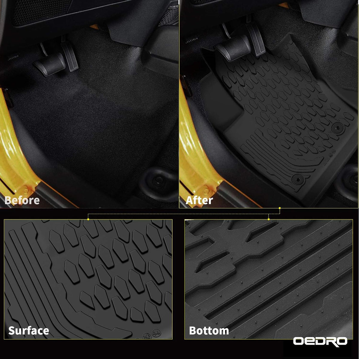 Durable TPE All Weather Floor Mats and Cargo Liners Set V749012