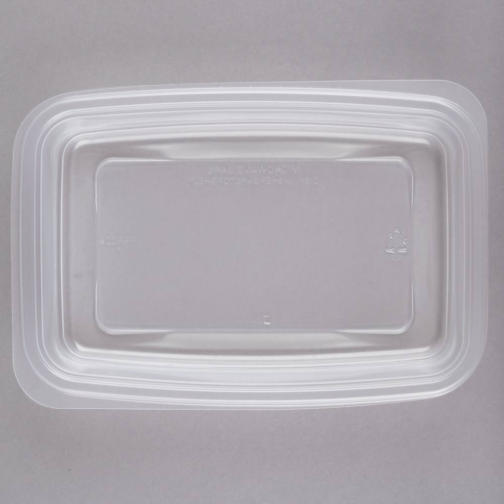 24 oz Clear Rectangular Microwaveable Container W4349