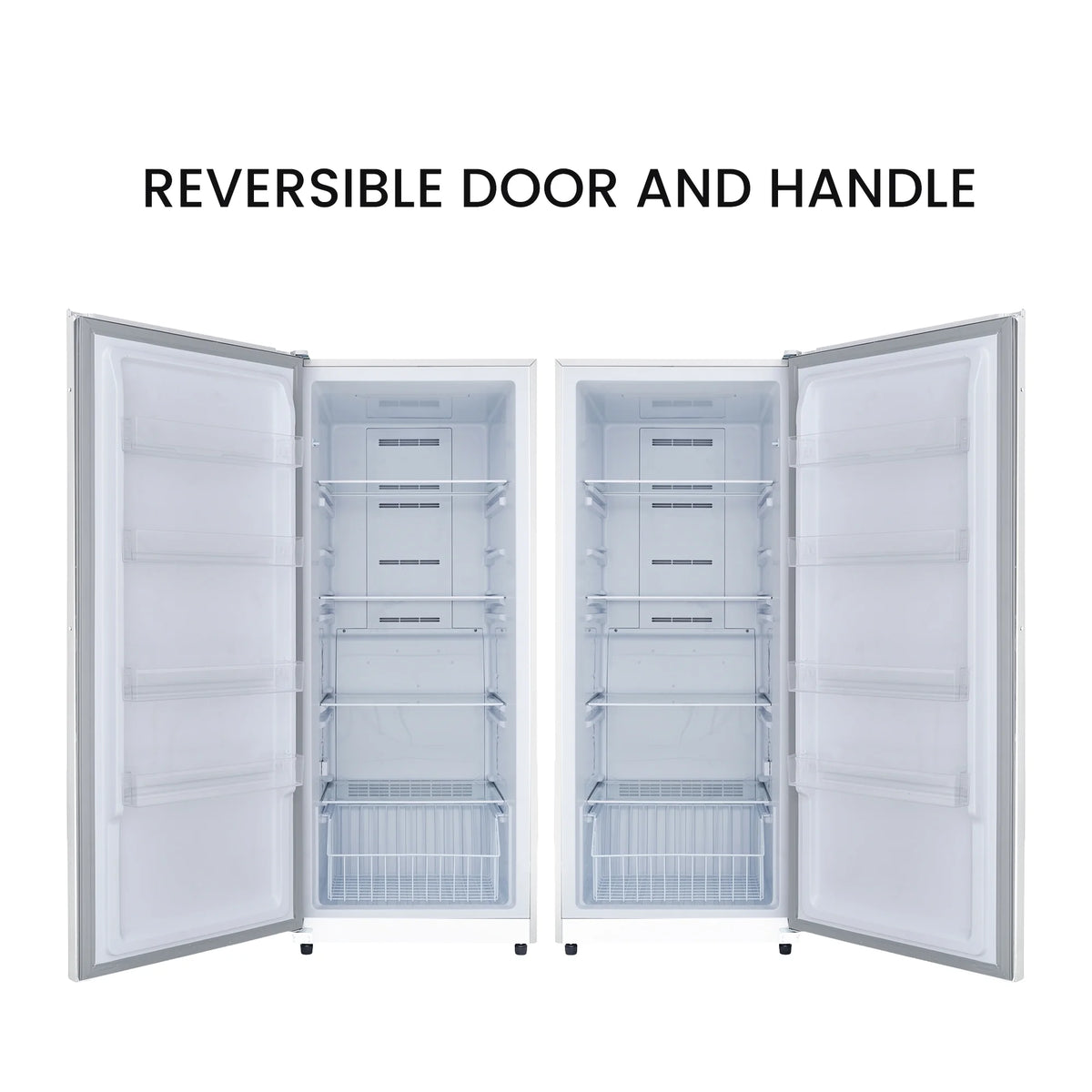 17 cu. ft Convertible Upright Freezer/Refrigerator in White with Reversible Door F8003