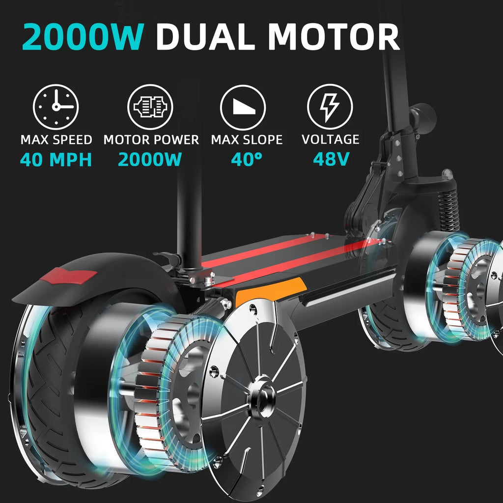 2000W Dual Motor Foldable Electric Scooter B3223