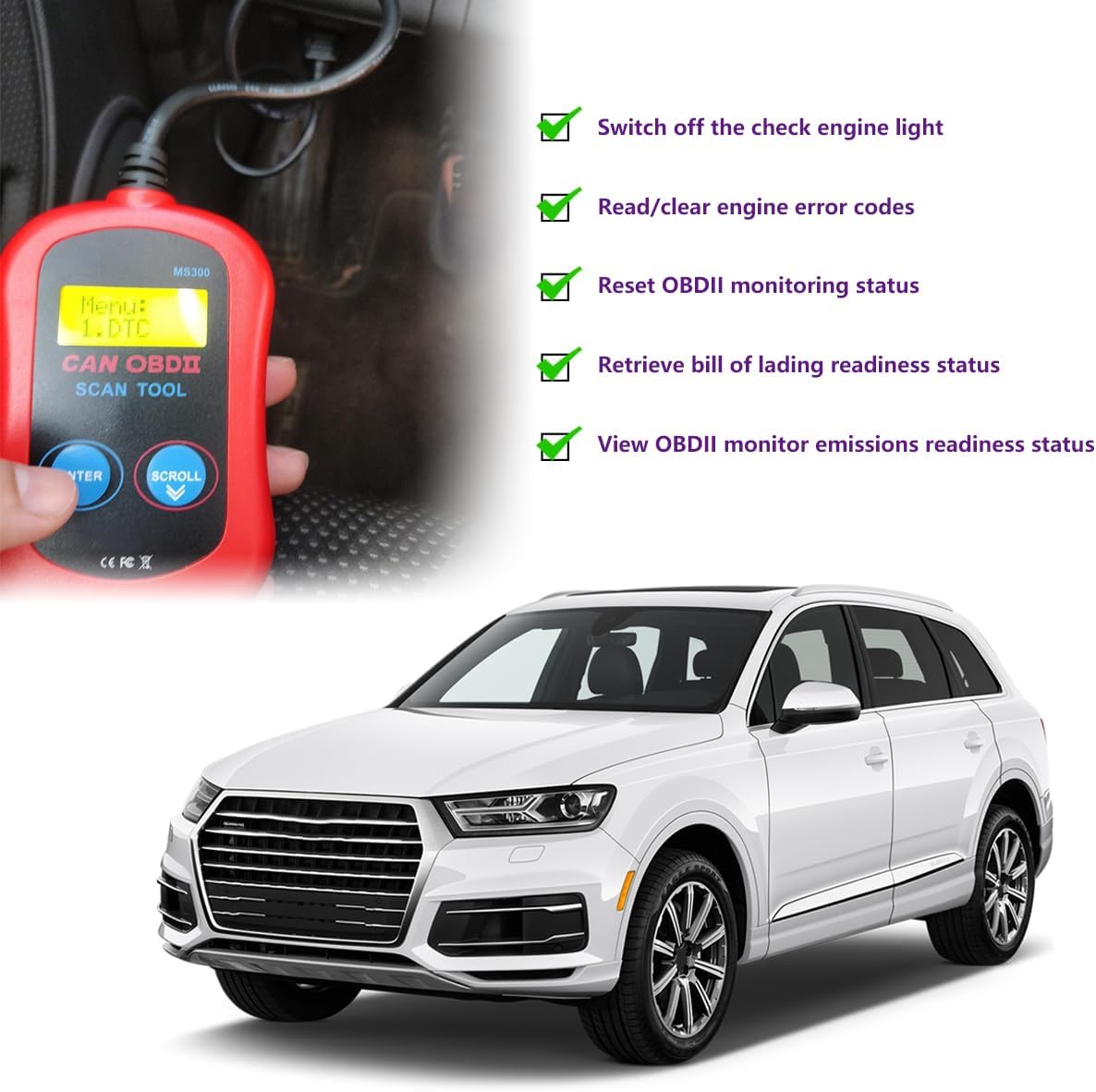 OBD2 Scanner Code Reader Diagnostic Scan Tool U36338
