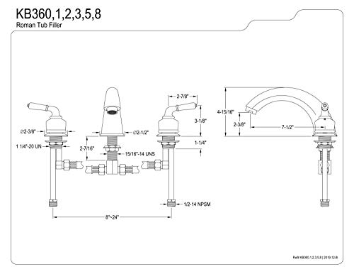 Polished Brass Roman Tub Faucet C33665