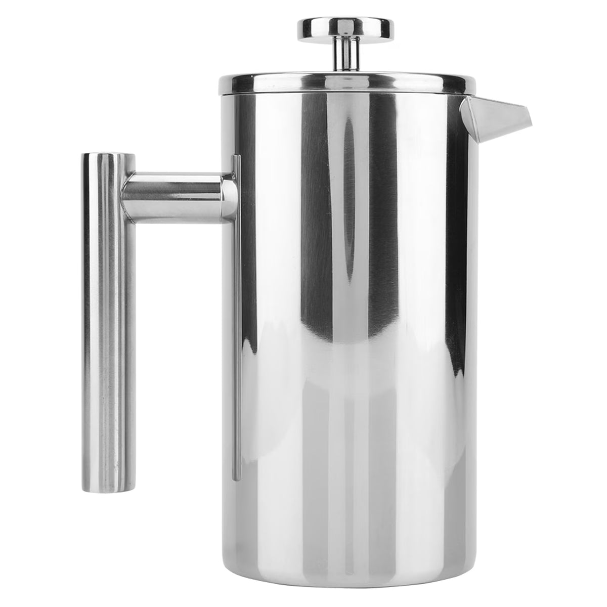 Double Walled Stainless Steel French Press Coffee Maker with Filter D9485